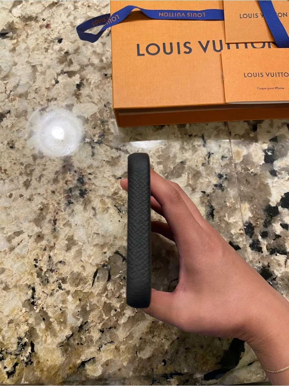 Louis Vuitton Black Monogram iPhone Case